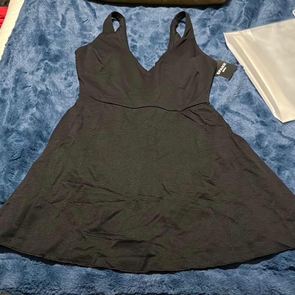 SPANX pique swim dress